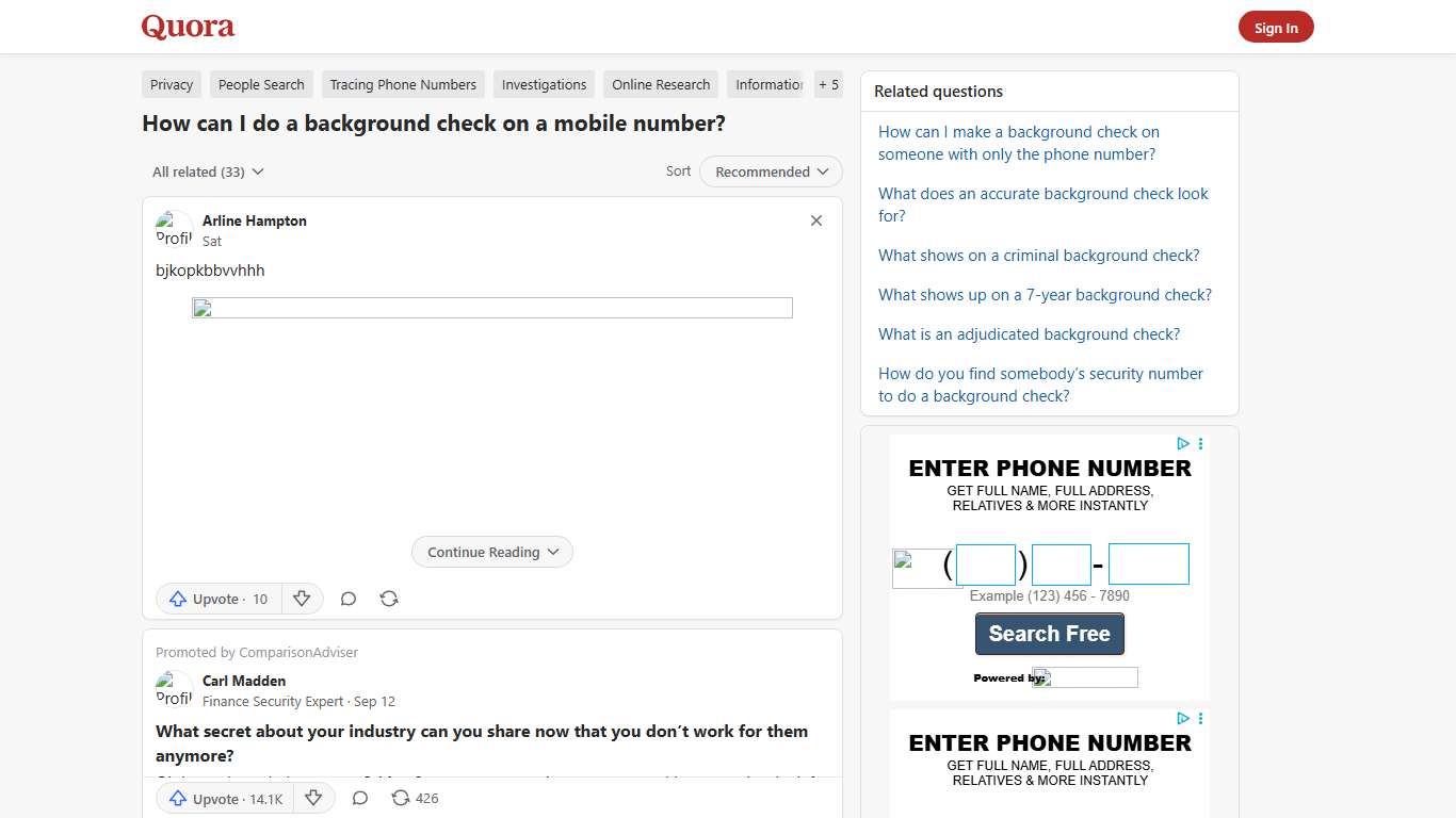 How to do a background check on a mobile number - Quora